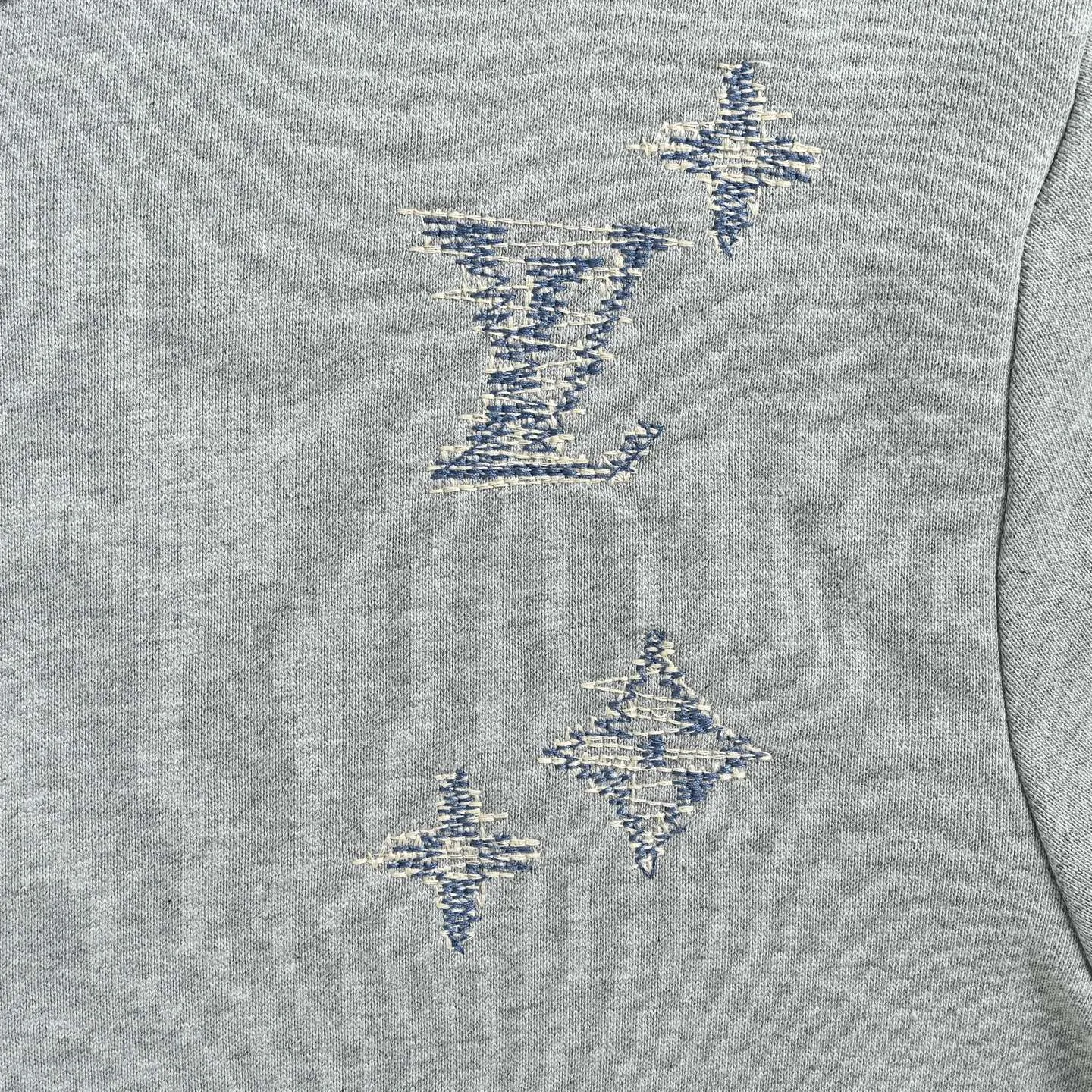 Louis Vuitton/Louis Vuitton sketch embroidered zipper hooded sweatshirt jacket